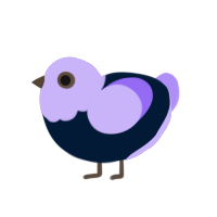 Trevor, a tumblr and lilac chicken with a head pattern