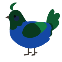 A honey and pink chicken with a head pattern