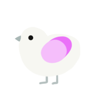 (unnamed), a white and lavender chicken