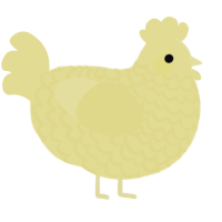 A navy chicken with a lace pattern