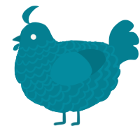 A sea chicken with a lace pattern