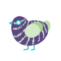 (unnamed), a overcast and gluppy chicken with a bar pattern