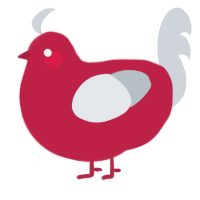 A crimson and mist chicken