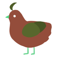 A russet and olive chicken