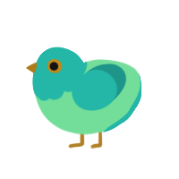 (unnamed), a spring and turquoise chicken with a head pattern