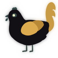 A tumblr and ochre chicken