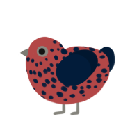 (unnamed), a red and tumblr chicken with a speckle pattern