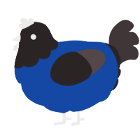 A honey and silver chicken with a head pattern