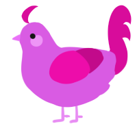 A orchid and fuchsia chicken