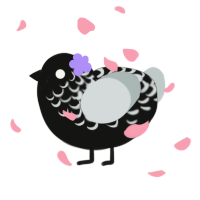 A black and silver chicken with a half-lace pattern