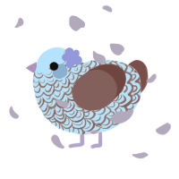 A white and red chicken with a double-lace pattern