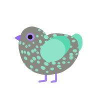 silver wind, a ash and mint chicken with a speckle pattern