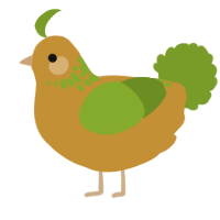 A gold and chartreuse chicken with a neck-speckle pattern