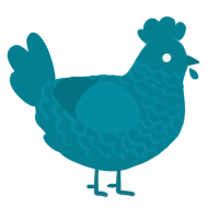 A sea chicken with a lace pattern