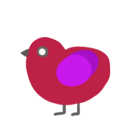 (unnamed), a crimson and amethyst chicken