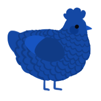 A honey chicken with a lace pattern