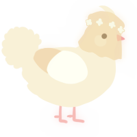 A cream chicken