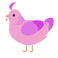 A pink and orchid chicken with a neck-band pattern