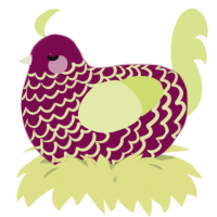 A wine and lemon chicken with a lace pattern