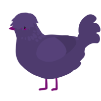 melodija, a overcast chicken with a neck-speckle pattern