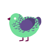 Prickly Pear, a spring and overcast chicken with a half-lace pattern