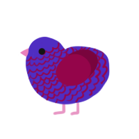 (unnamed), a indigo and maroon chicken with a lace pattern