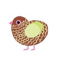 (unnamed), a russet and lemon chicken with a lace pattern