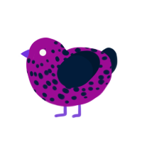 (unnamed), a plum and tumblr chicken with a speckle pattern