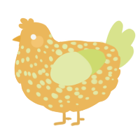 A honey and lemon chicken with a speckle pattern
