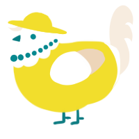 A yellow and cream chicken with a head pattern