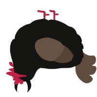 A black and bark chicken