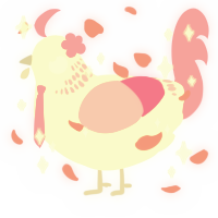 A white and pink chicken with a neck-band pattern