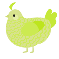 A lemon and lime chicken with a lace pattern