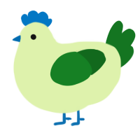 A apple and leaf chicken