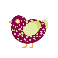 FRESA OSCURA, a maroon and lemon chicken with a speckle pattern