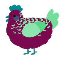 A wine and spring chicken with a half-lace pattern