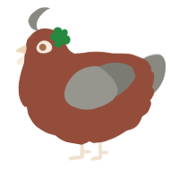 A russet and ash chicken