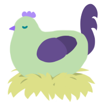 A gluppy and overcast chicken