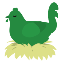 A viridian chicken