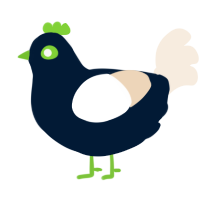 A tumblr and cream chicken