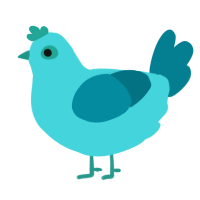 aqua, a aqua and sea chicken