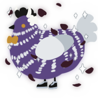 A overcast and mist chicken with a bar pattern