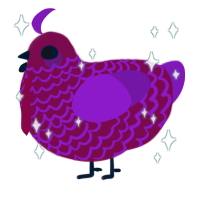 Porto, a wine and violet chicken with a lace pattern