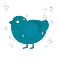 A sea chicken with a double-lace pattern