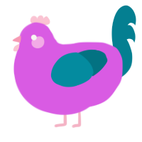 A orchid and sea chicken