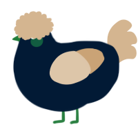 A tumblr and beige chicken