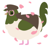 A cream and olive chicken with a head pattern
