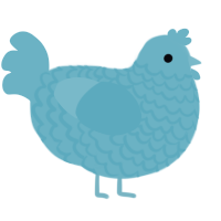 A russet chicken with a lace pattern