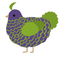 A overcast and chartreuse chicken with a lace pattern