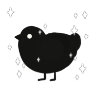 A black chicken with a half-lace pattern